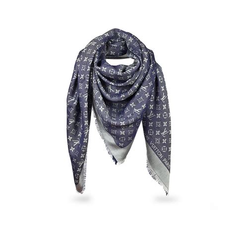 louis vuitton dark blue scarf|louis vuitton infinity scarf.